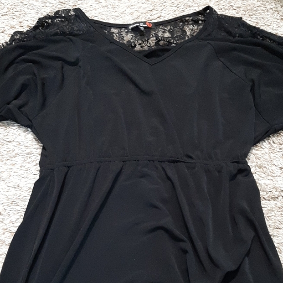 Chic Black Lace Women's Dress - Picture 6 of 7